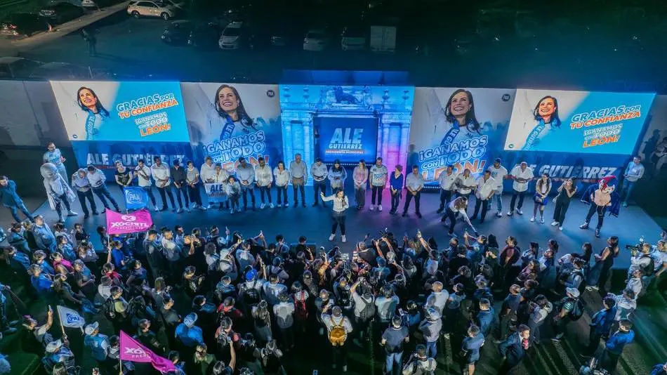 Ale Gutiérrez proclama triunfo por León con 25% de votos más que el segundo lugar