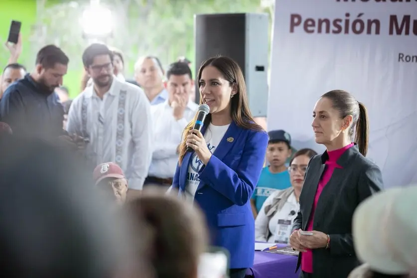 Libia Dennise y Claudia Sheinbaum se reúnen en Romita