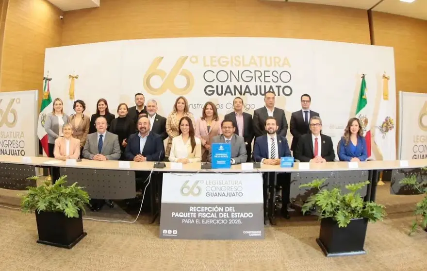 Congreso de Guanajuato recibe el paquete fiscal 2025
