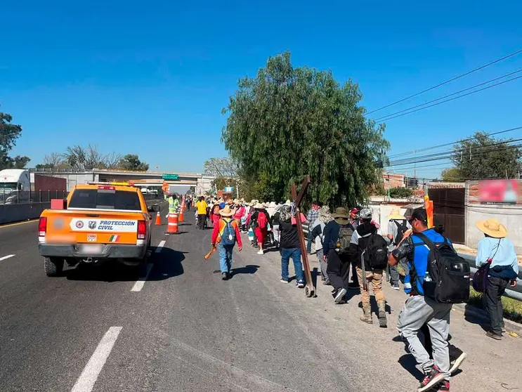 Protección Civil exhorta a extremar precauciones ante aumento de peregrinaciones en Guanajuato