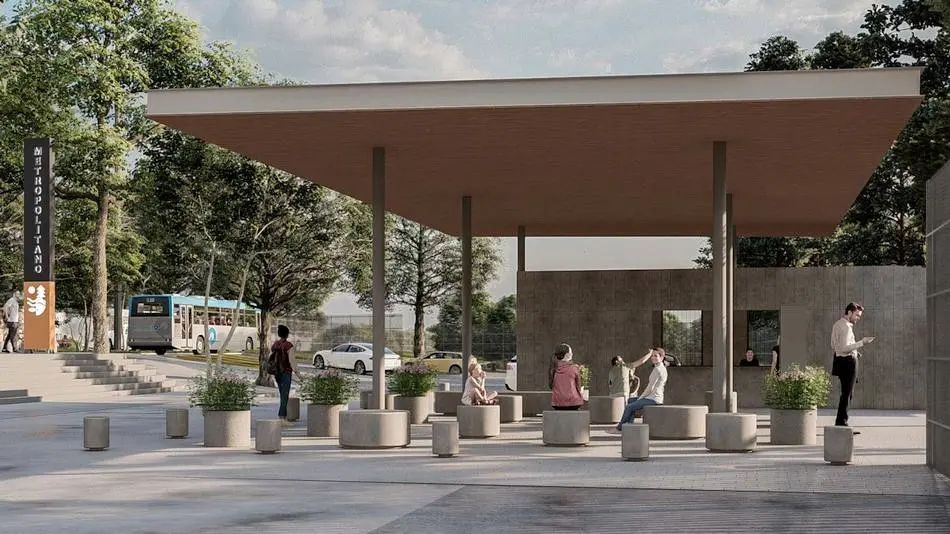 Maqueta de nuevo acceso Balcones al Parque Metropolitano de León