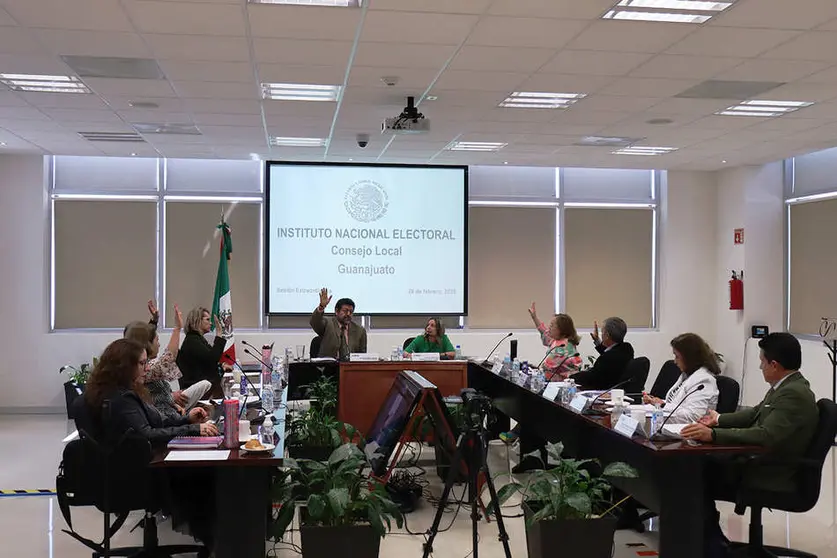 Sesiona el Consejo Local Guanajuato del Instituto Nacional Electoral