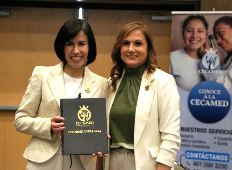 Rosario Corona y Adriana Tinoco encabezan informe de actividades de CECAMED Guanajuato