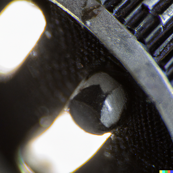 DALL·E 2022-11-27 11.36.51 - A macro 35mm photograph of spotlights burn since before the big bang