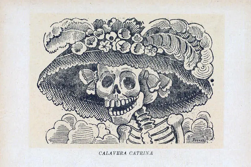 La Calavera Catrina, grabado de Jos&eacute; Guadalupe Posada, c.a. 1912