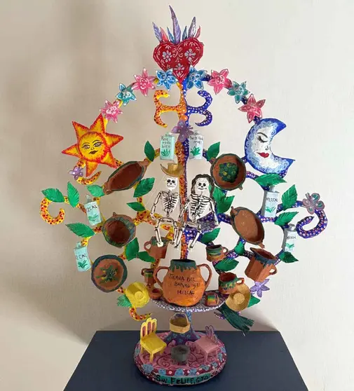 &Aacute;rbol de la vida dedicado a San Felipe, Gto. - Ivonne E. Ontiveros - Foto, Maricruz Romero Ugalde