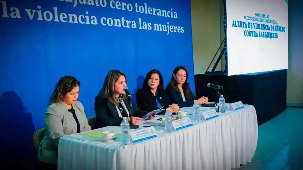 Presentan reporte mensual sobre alerta de g&eacute;nero en Guanajuato