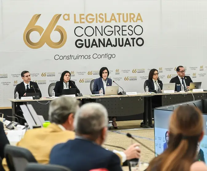 El director general del Sistema DIF Estatal, Jos&eacute; Alfonso Borja Pimentel, durante su comparecencia ante los integrantes de la LXVI Legislatura del Congreso del Estado de Guanajuato.