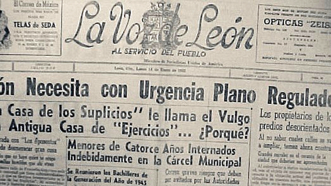 Peri&oacute;dico La voz de Guanajuato, 14 de enero de 1952
