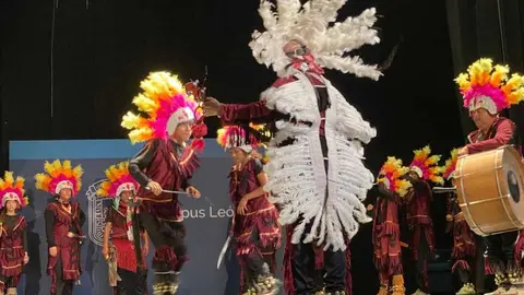 Un aspecto de la Danza de Broncos del Se&ntilde;or de la Piedad - Foto, Maricruz Romero Ugalde