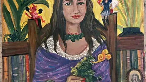 Ishtar Cardona. Retrato hecho por @TeresaIreneBarreraPinturaEIlustracion