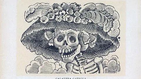La Calavera Catrina, grabado de Jos&eacute; Guadalupe Posada, c.a. 1912