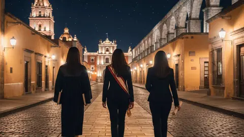 Tres mujeres - Imagen generada con IA de Adobe Firefly