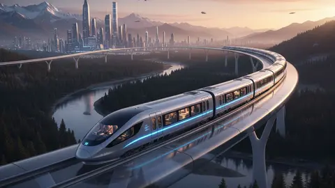Hablemos de trenes - Imagen generada con IA de Adobe Firefly