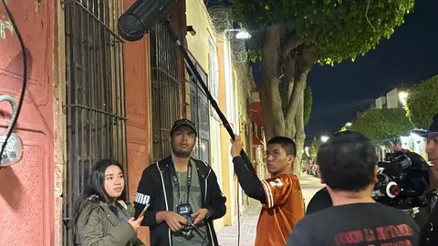 En plena producci&oacute;n cinematogr&aacute;fica para el Kino Room (1)