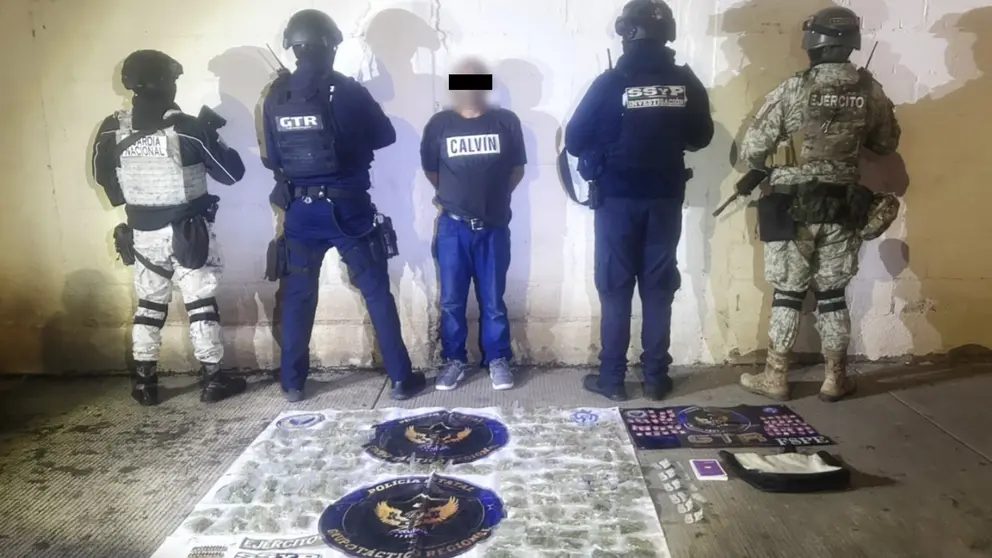 Detiene Grupo T&aacute;ctico Regional a presunto distribuidor de droga en Le&oacute;n