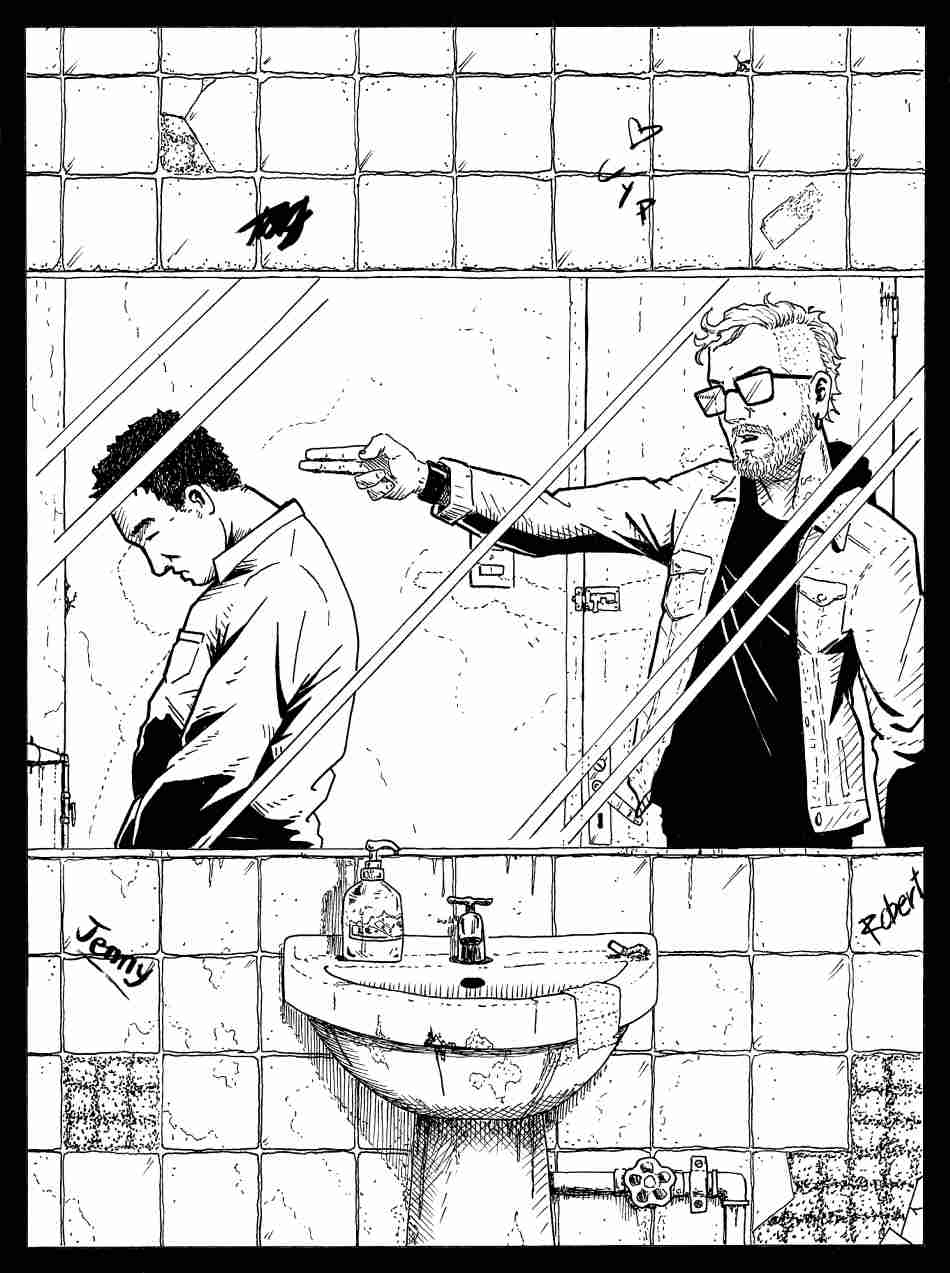 En un baño publico, Esteban Morales Calatayud, Fideo
