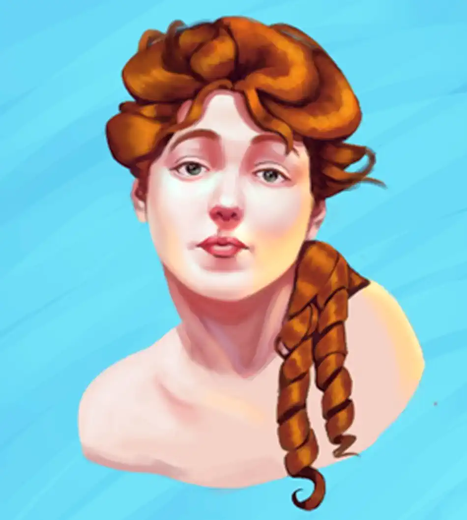 'Retrato de Evelyn Nesbit' por la artista digital Enid Jiménez