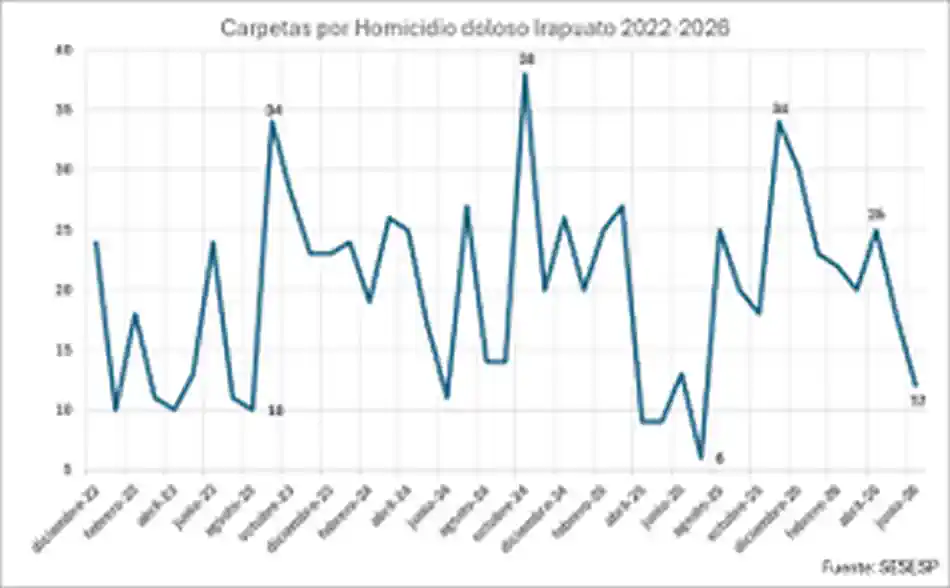 03 Carpetas por homicidio doloso Irapuato 2022